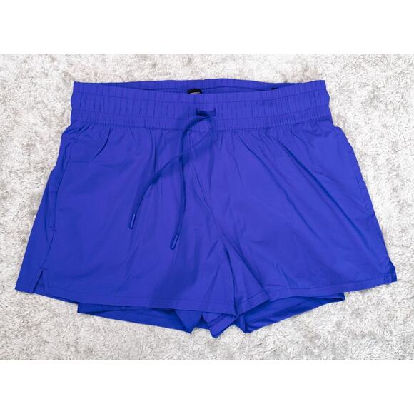 Spyder Active Lined Blue Running Shorts Womens Size M NWOT - Picture 1 of 11